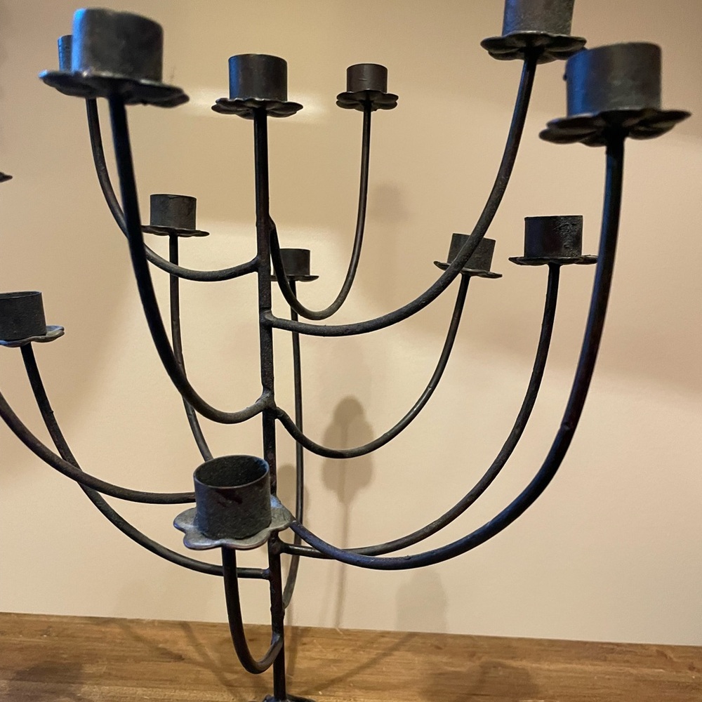Anthropologie Iron Candelabra - Picture 6 of 9